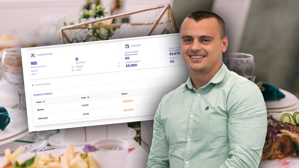Ivan Milićević uz prikaz WeddList aplikacije u Blic Biznis članku